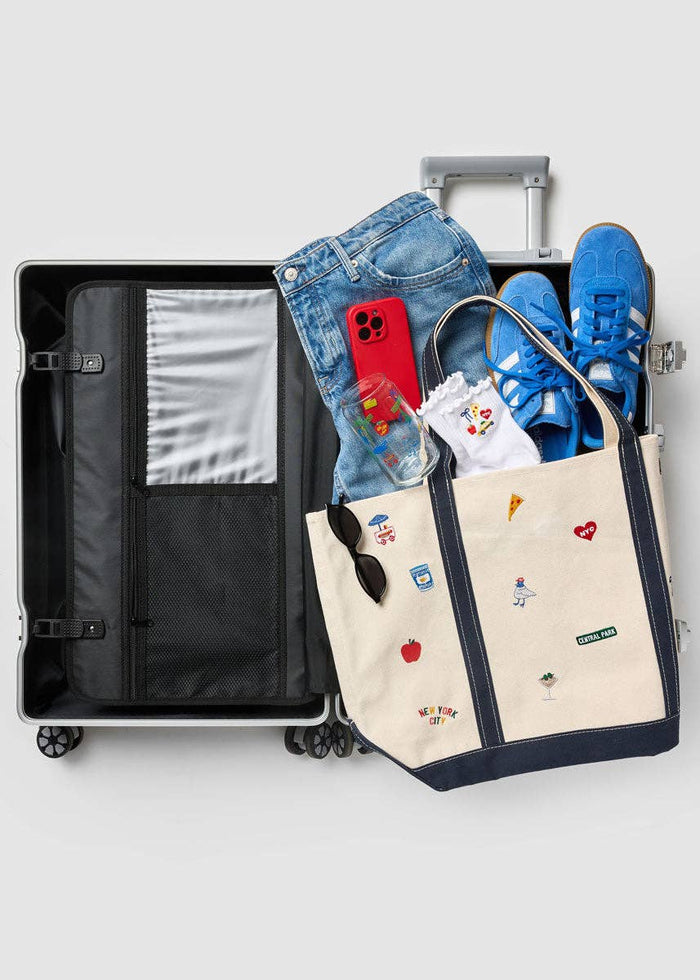 New York City Icons Tote – Embroidered Canvas Bag | Feste