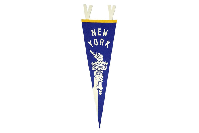 New York Torch Pennant • United By Blue x True Hand Society x Oxford Pennant Original