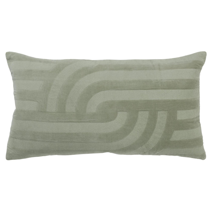 NYHOLM GREEN ABSTRACT MODERN INDUSTRIAL  THROW PILLOW