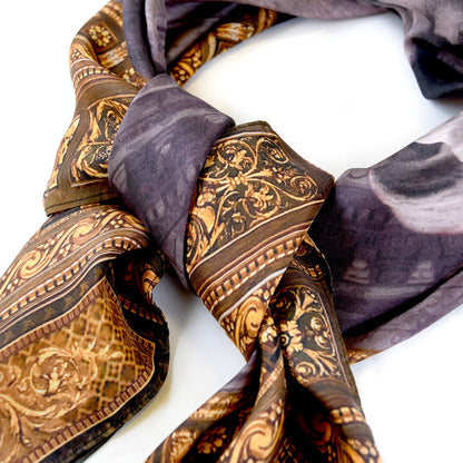 NYPL Lion Silk Scarf - The New York Public Library Shop