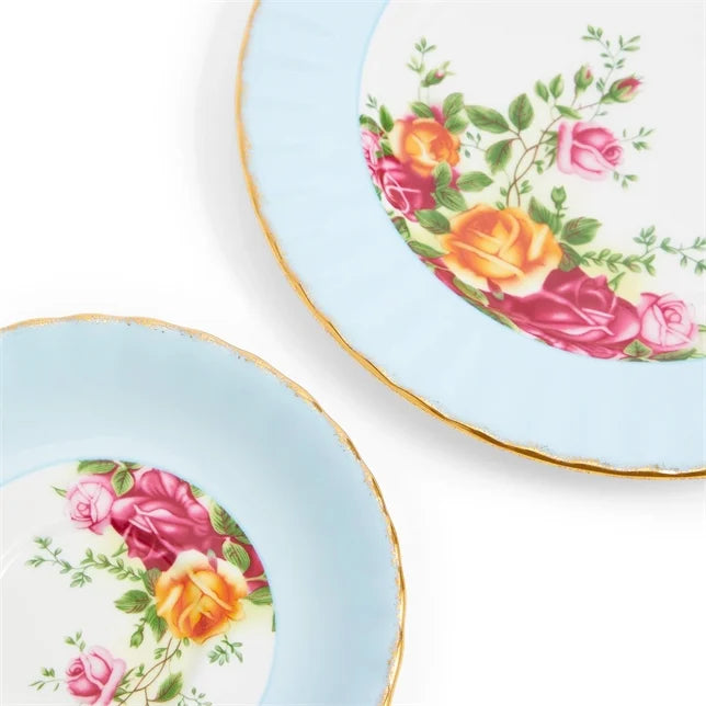 Old Country Roses 3 Piece Set Aqua