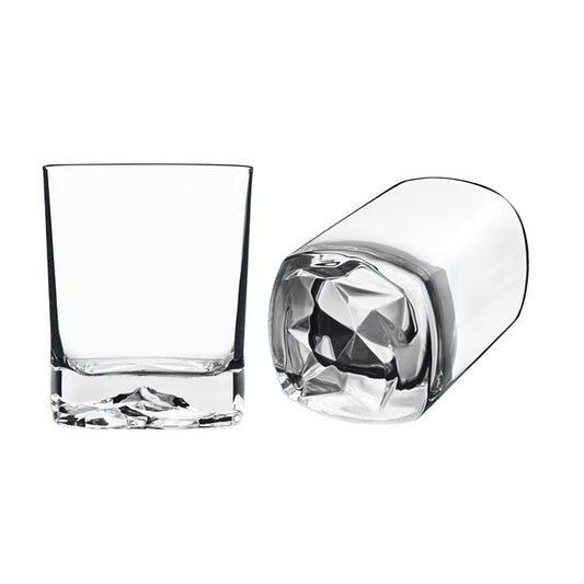 Italian Premium Whiskey Glasses | 13.5oz | On The Rocks | Set of 4 - Luigi Bormioli USA