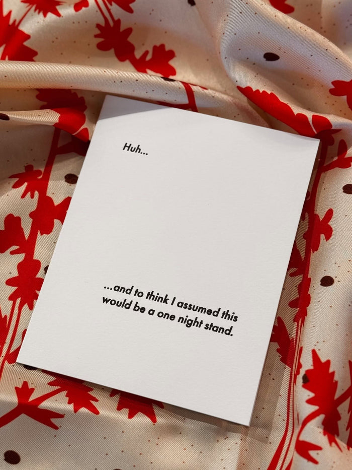 One Night Stand Card