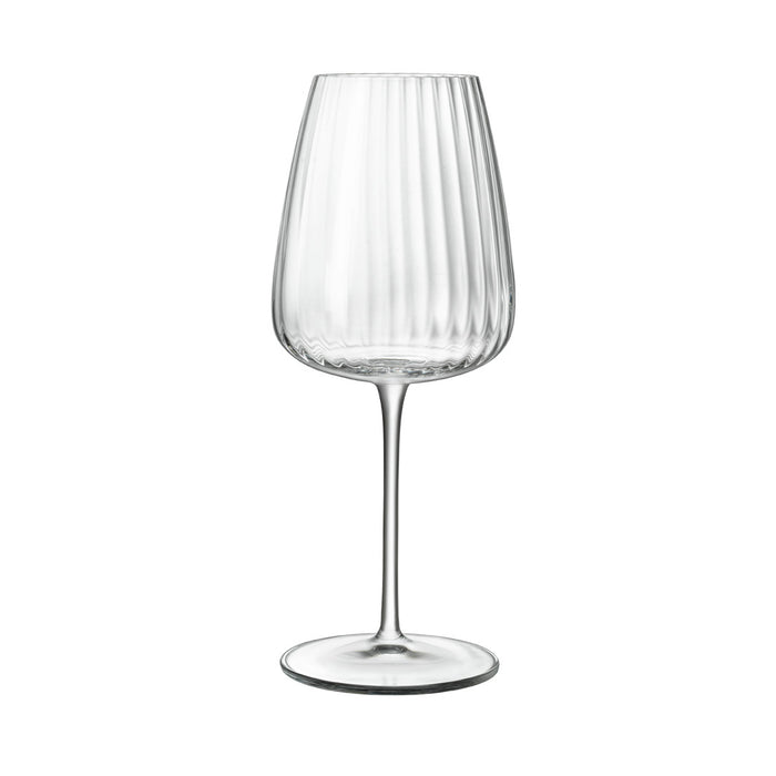 Italian Premium Chardonnay White Wine Glasses | 18.5oz | Optica | Set of 4 - Luigi Bormioli USA