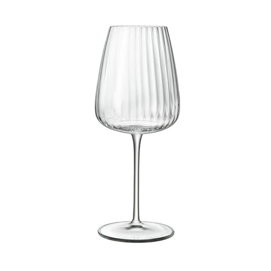 Italian Premium Chardonnay White Wine Glasses | 18.5oz | Optica | Set of 4 - Luigi Bormioli USA