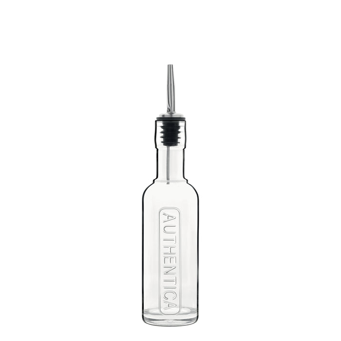 Italian Premium Authentica Glass Bottle with Pourer | 8.5oz | Optima | 1 Piece - Luigi Bormioli USA