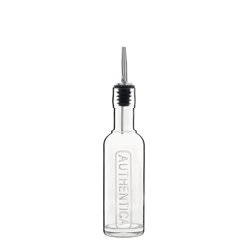Italian Premium Authentica Glass Bottle with Pourer | 8.5oz | Optima | 1 Piece - Luigi Bormioli USA