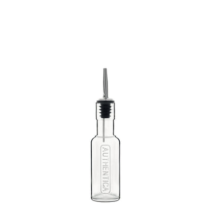 Italian Premium Authentica Glass Bottle with Pourer | 4.5oz | Optima | 1 Piece - Luigi Bormioli USA