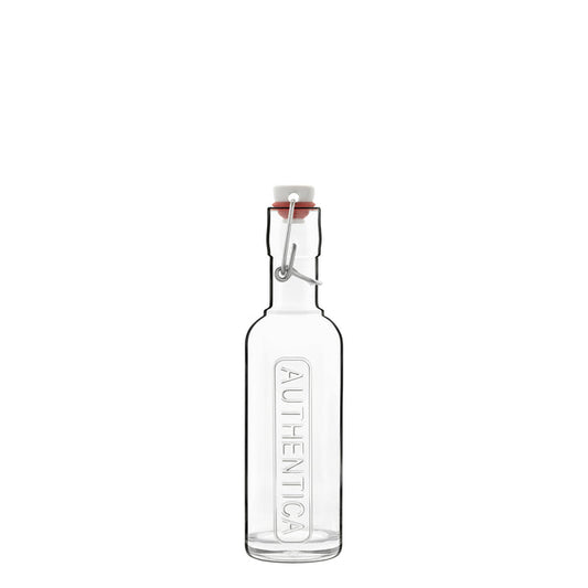 Italian Premium Authentica Glass Bottle with Steel Airtight Closure | 8.5oz | Optima | 1 Piece - Luigi Bormioli USA