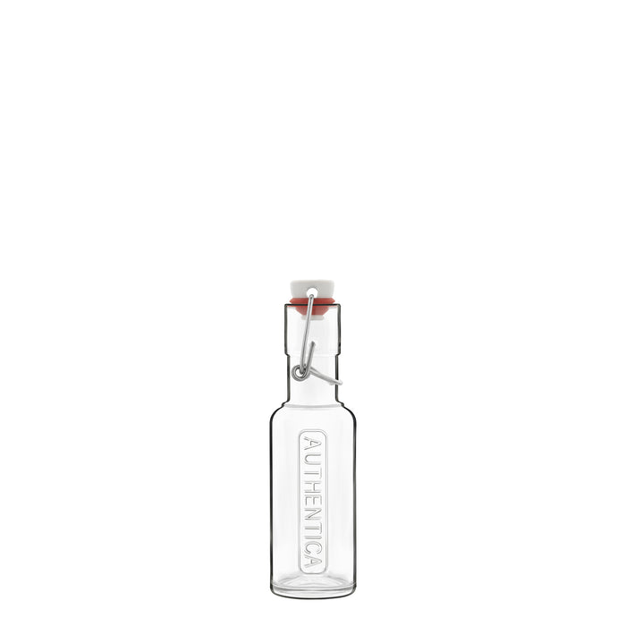 Italian Premium Authentica Glass Bottle with Steel Airtight Closure | 4.5oz | Optima | 1 Piece - Luigi Bormioli USA
