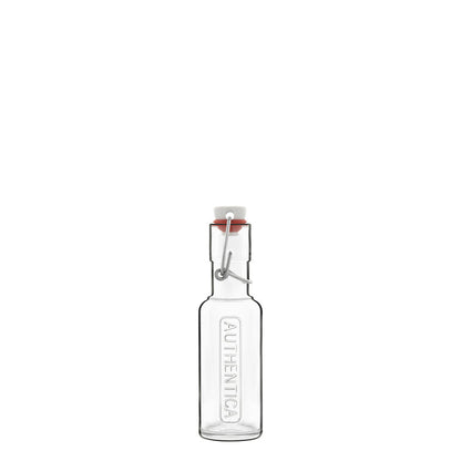 Italian Premium Authentica Glass Bottle with Steel Airtight Closure | 4.5oz | Optima | 1 Piece - Luigi Bormioli USA