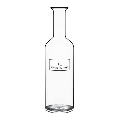 Italian Premium Glass Wine Bottle | 34oz | Optima | 1 Piece - Luigi Bormioli USA