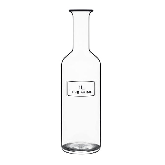 Italian Premium Glass Wine Bottle | 34oz | Optima | 1 Piece - Luigi Bormioli USA