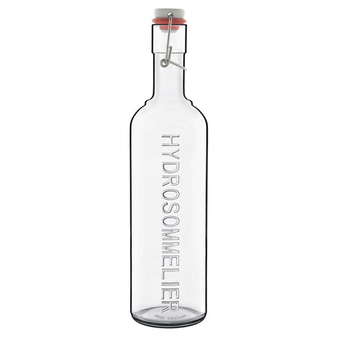 Italian Premium Hydrosommelier Glass Bottle with Airtight Closure | 34oz | Optima | 1 Piece - Luigi Bormioli USA