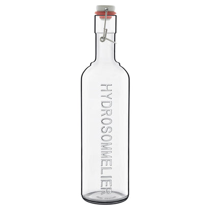 Italian Premium Hydrosommelier Glass Bottle with Airtight Closure | 34oz | Optima | 1 Piece - Luigi Bormioli USA
