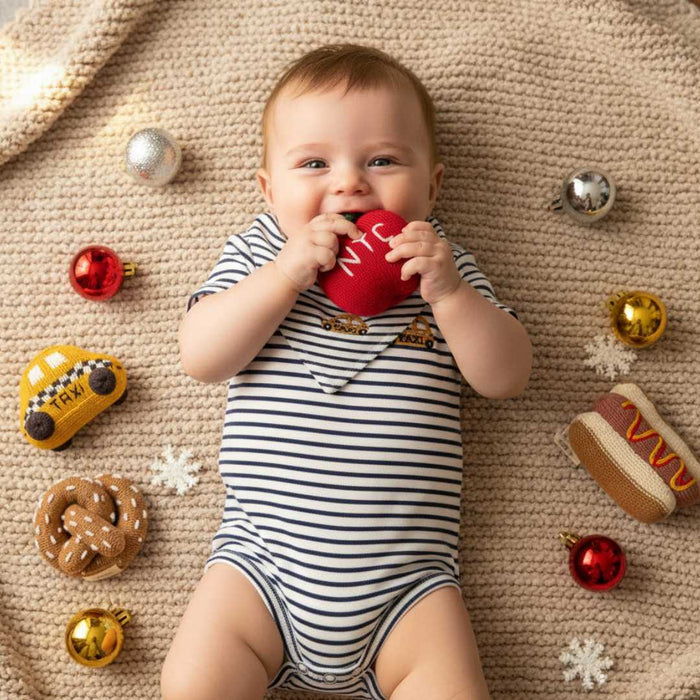 Organic Baby Onesie, Taxi Embroidery