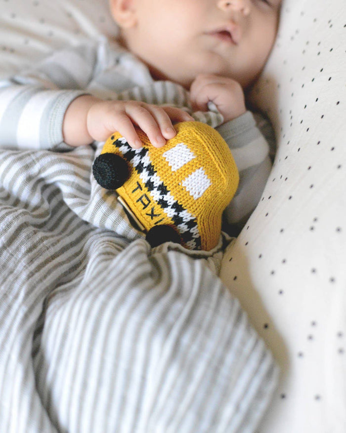 Organic Baby Taxi Rattle Toy (5.0 star rating)