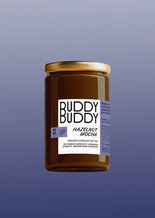Organic Hazelnut Mocha Nut Butter – Hazelnuts, Choc & Coffee