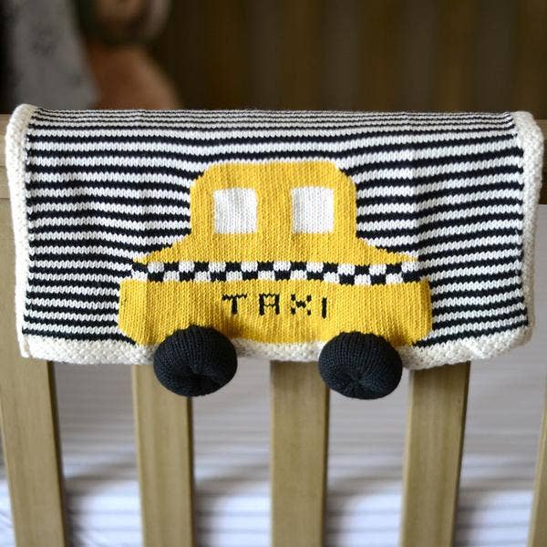 Organic Taxi Lovey / Baby Security Blanket (Handmade)