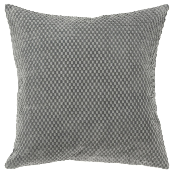 OTTO GREY SOLID MODERN INDUSTRIAL  THROW PILLOW