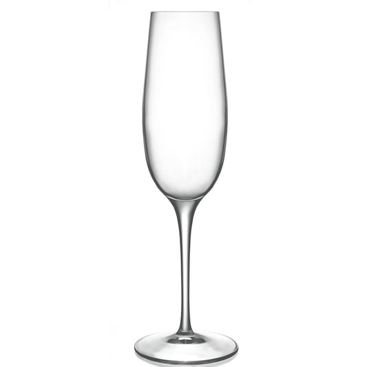 Italian Premium Flute Glasses | 8oz | Palace | Set of 6 - Luigi Bormioli USA
