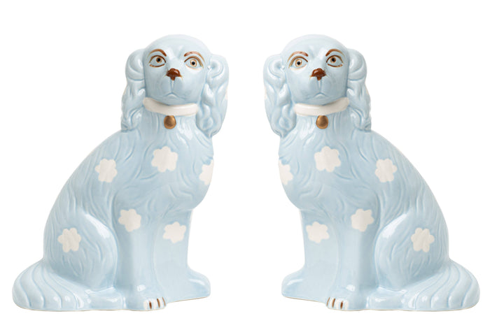 Pale Blue Staffordshire Dogs