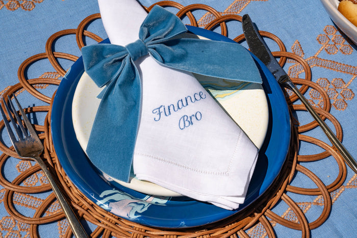 Party Superlatives Linen Dinner Napkins – Set of 12