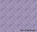 Paw Print Purple Cracked Ice