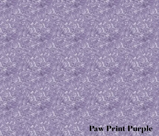 Paw Print Purple Cracked Ice