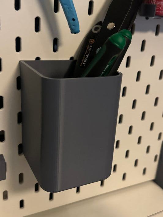 Pegboard Tool Cup Holder 2 Pack 3D Printed Workshop Storage Organizer UK Delivery Included