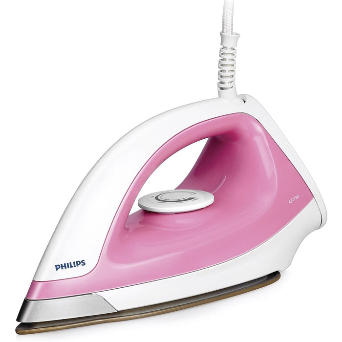 Philips 1100 Watt Dry Iron With Golden Soleplate Coating Gc158 02