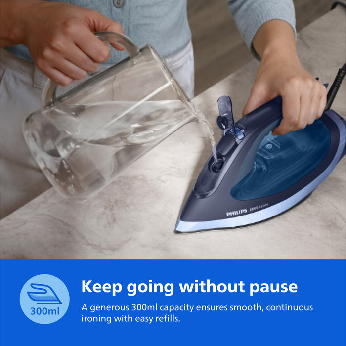Philips 2600W No Burns Steam Iron - DST6120/20