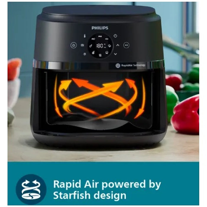 Philips Domestic 4 2L 1500 Watt Digital Air Fryer With Rapid Air Technology Na221 00