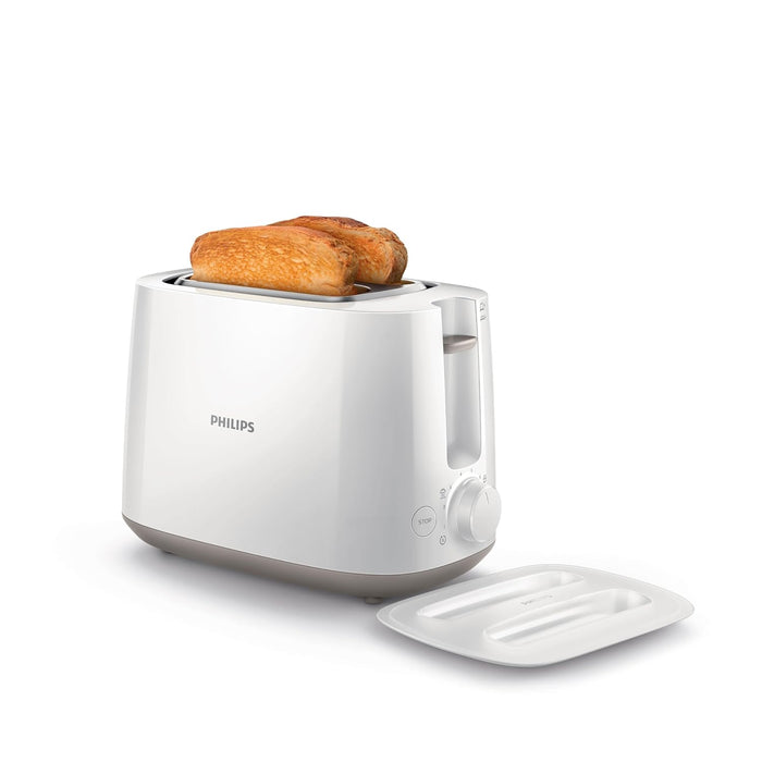 Philips Two Slice Pop Up Toaster With Bun Warmer Hd2582 00