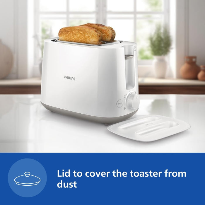 Philips Two Slice Pop Up Toaster With Bun Warmer Hd2582 00