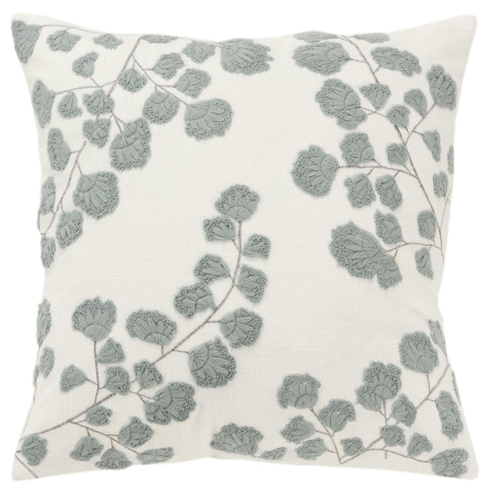 PHILIPSEN GREY BOTANICAL  MODERN FARMHOUSE THROW PILLOW