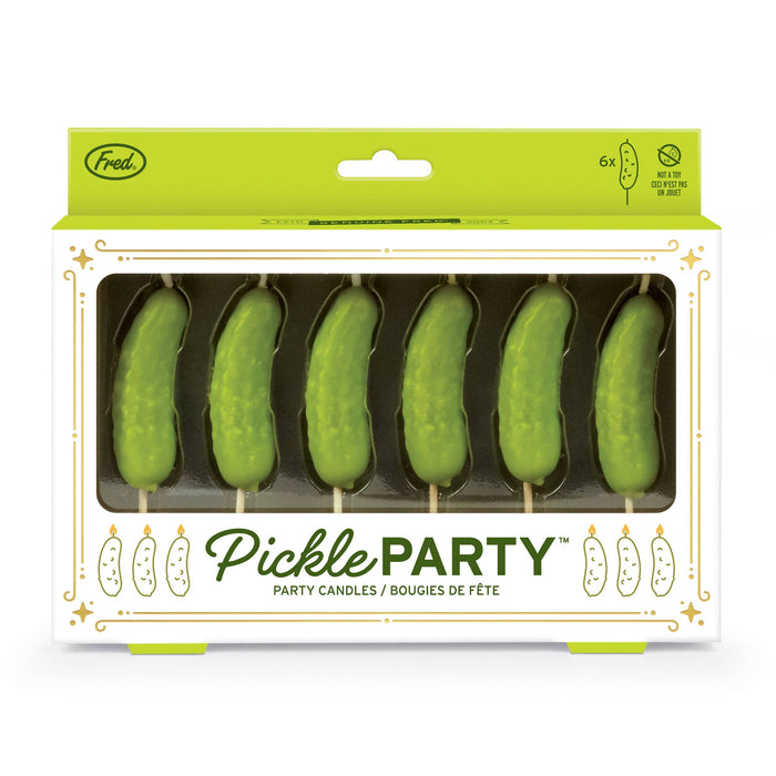 Pickle Party Candles, Set of 6
