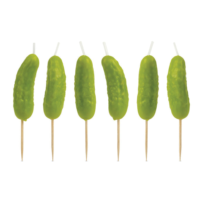Pickle Party Candles, Set of 6
