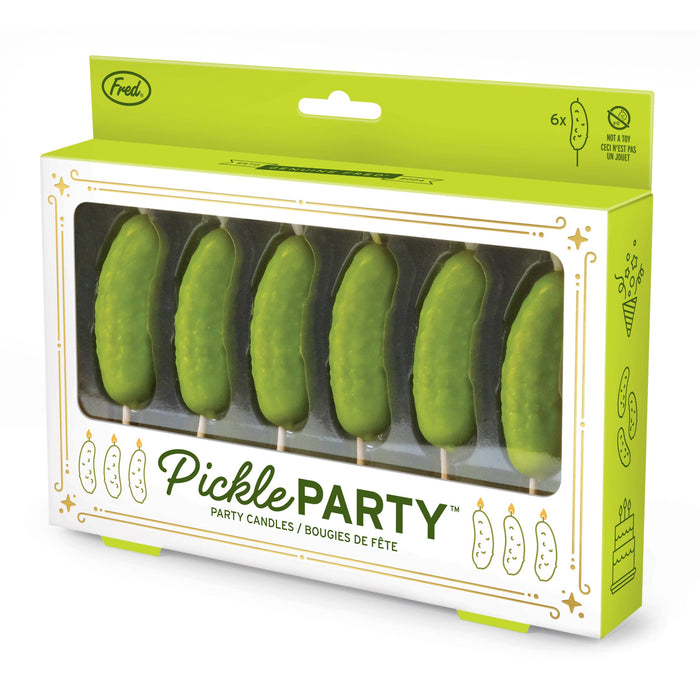 Pickle Party Candles, Set of 6