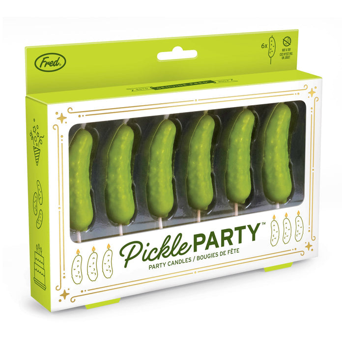 Pickle Party Candles, Set of 6