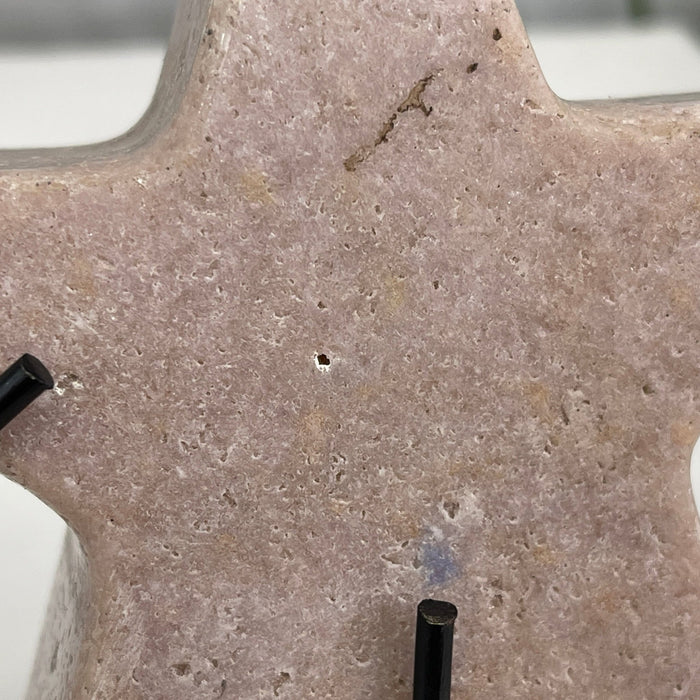 Pink Amethyst Star on a Metal Stand 5.25" Tall #5746-0002 by Brazil Gems - Brazil GemsBrazil GemsPink Amethyst Star on a Metal Stand 5.25" Tall #5746-0002 by Brazil GemsStars5746-0002