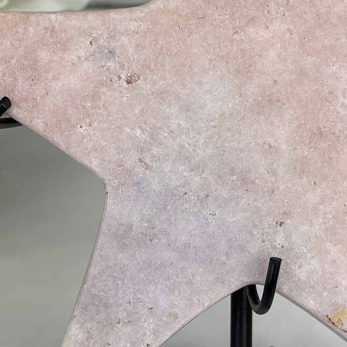 Pink Amethyst Star on a Metal Stand 8" Tall #5746-0015 by Brazil Gems - Brazil GemsBrazil GemsPink Amethyst Star on a Metal Stand 8" Tall #5746-0015 by Brazil GemsStars5746-0015