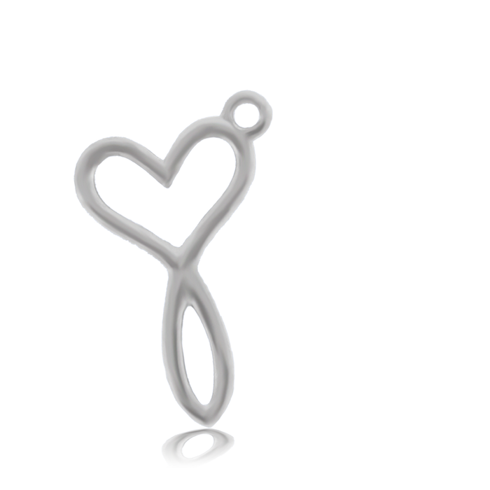 Pink Tourmaline Stone Bracelet with Infinity Heart Sterling Silver Charm