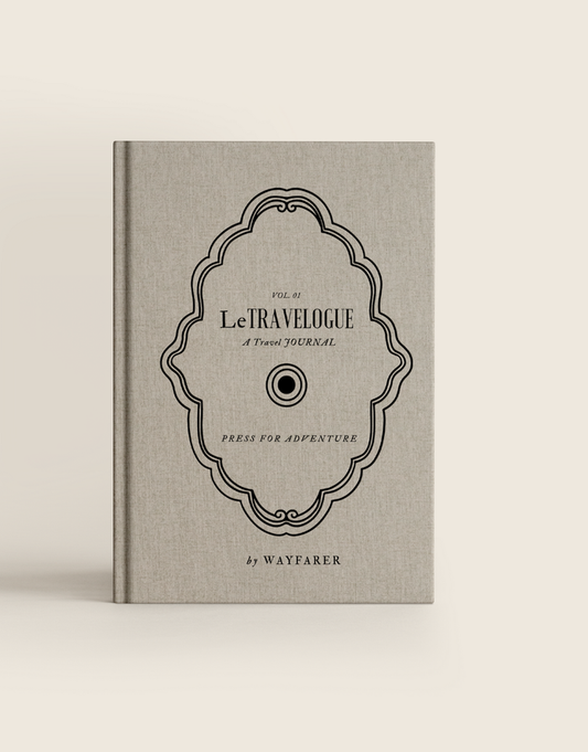 Press For Adventure: A Travel Journal | Linen Notebook
