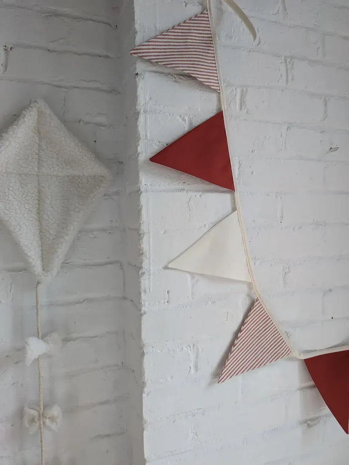 Red Striped Circus Bunting Garland