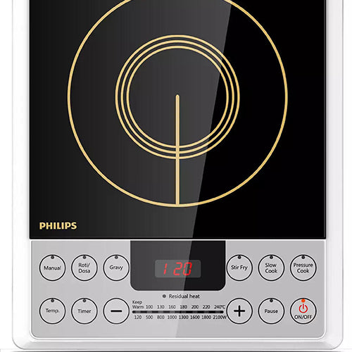 Refurbished Philips 2100 Watts Induction Cooktop With Auto Off Function Hd4929 01