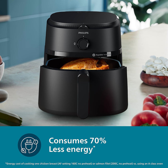 Refurbished Philips 4.2 Litre Airfryer with Rapid Air Technology - NA120/00