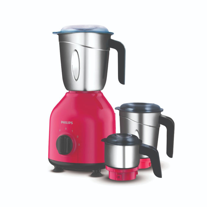 Refurbished Philips 750W Mixer Grinder 3 Jar Red - HL7756/02 - Liquidation