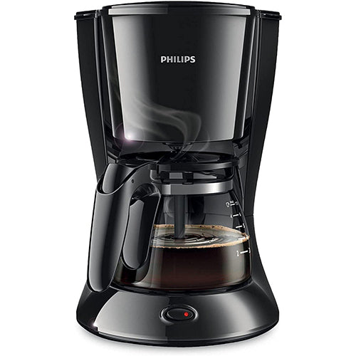 Refurbished Philips Daily Coffee Maker Metal Black with Aroma Twister - HD7432/20