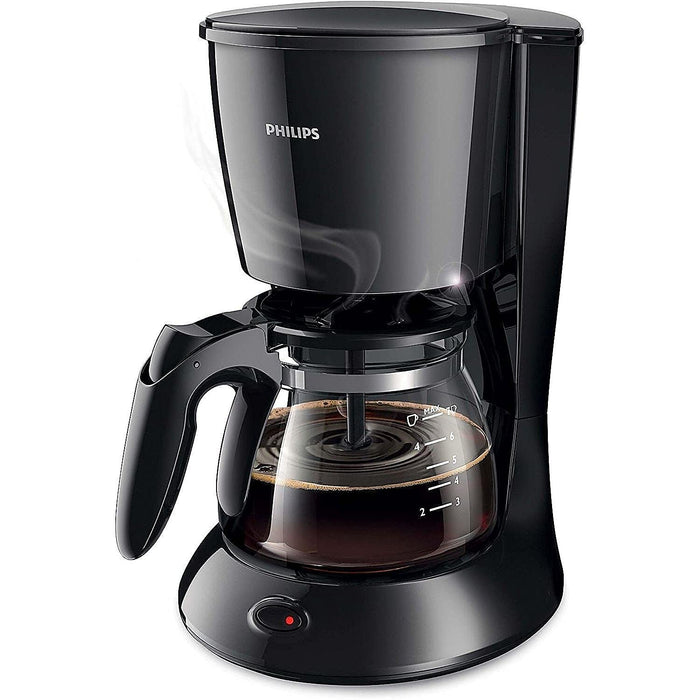 Refurbished Philips Daily Coffee Maker Metal Black with Aroma Twister - HD7432/20